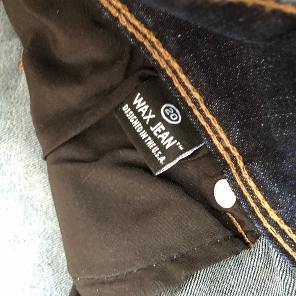 *SOLD* Wax Jean Dark Size 20 Skinny - Picture 3 of 5